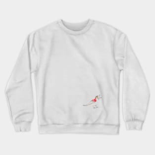 Crested Bird (bottom corner) Crewneck Sweatshirt